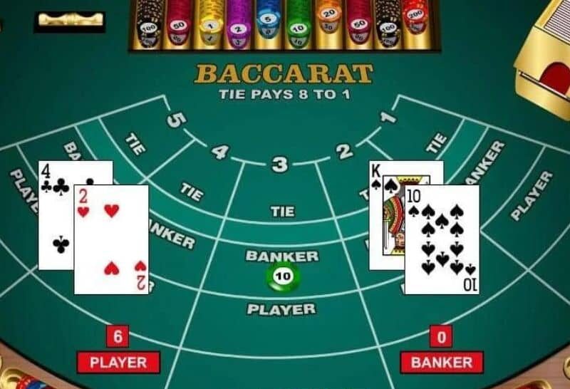 Baccarat online là trò chơi bài trực tuyến so sánh điểm